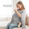 imageKonssy Knit Nursing Cover for Breastfeeding 360 Full Privacy Breathable Breastfeeding Cover Multiuse Carseat Canopy Blush BeigeGrey