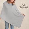 imageKonssy Knit Nursing Cover for Breastfeeding 360 Full Privacy Breathable Breastfeeding Cover Multiuse Carseat Canopy Blush BeigeGrey