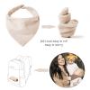 imageKonssy Muslin Baby Bibs 10 Pack Baby Bandana Drool Bibs 100 Cotton for Unisex Boys and Girls Soft Absorbent Set for Teething and DroolingCamel