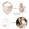 imageKonssy Muslin Baby Bibs 10 Pack Baby Bandana Drool Bibs 100 Cotton for Unisex Boys and Girls Soft Absorbent Set for Teething and DroolingCerulean