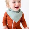 imageKonssy Muslin Baby Bibs 10 Pack Baby Bandana Drool Bibs 100 Cotton for Unisex Boys and Girls Soft Absorbent Set for Teething and DroolingClay