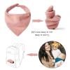 imageKonssy Muslin Baby Bibs 10 Pack Baby Bandana Drool Bibs 100 Cotton for Unisex Boys and Girls Soft Absorbent Set for Teething and DroolingCotton Candy