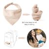 imageKonssy Muslin Baby Bibs 10 Pack Baby Bandana Drool Bibs 100 Cotton for Unisex Boys and Girls Soft Absorbent Set for Teething and DroolingEarthy Nature