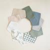 imageKonssy Muslin Baby Bibs 10 Pack Baby Bandana Drool Bibs 100 Cotton for Unisex Boys and Girls Soft Absorbent Set for Teething and DroolingGreenery