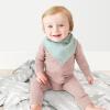imageKonssy Muslin Baby Bibs 10 Pack Baby Bandana Drool Bibs 100 Cotton for Unisex Boys and Girls Soft Absorbent Set for Teething and DroolingIce Blue