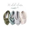 imageKonssy Muslin Baby Bibs 10 Pack Baby Bandana Drool Bibs 100 Cotton for Unisex Boys and Girls Soft Absorbent Set for Teething and DroolingIce Blue