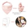 imageKonssy Muslin Baby Bibs 10 Pack Baby Bandana Drool Bibs 100 Cotton for Unisex Boys and Girls Soft Absorbent Set for Teething and DroolingMauve