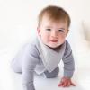 imageKonssy Muslin Baby Bibs 10 Pack Baby Bandana Drool Bibs 100 Cotton for Unisex Boys and Girls Soft Absorbent Set for Teething and DroolingSage Green