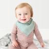 imageKonssy Muslin Baby Bibs 10 Pack Baby Bandana Drool Bibs 100 Cotton for Unisex Boys and Girls Soft Absorbent Set for Teething and DroolingSage Green