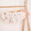 imageKonssy Muslin Baby Bibs 100 Cotton Absorbent Bandana Drool Bibs for Teething and Drooling 6Pack for Baby Boys ampamp GirlsFloral