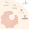 imageKonssy Muslin Baby Bibs 100 Cotton Absorbent Bandana Drool Bibs for Teething and Drooling 6Pack for Baby Boys ampamp GirlsFloral