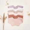imageKonssy Muslin Baby Bibs 100 Cotton Absorbent Bandana Drool Bibs for Teething and Drooling 6Pack for Baby Boys ampamp GirlsPink
