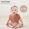 imageKonssy Muslin Baby Bibs 100 Cotton Absorbent Bandana Drool Bibs for Teething and Drooling 6Pack for Baby Boys ampamp GirlsPink