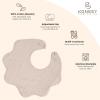 imageKonssy Muslin Baby Bibs 100 Cotton Absorbent Bandana Drool Bibs for Teething and Drooling 6Pack for Baby Boys ampamp GirlsPink