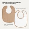 imageKonssy Muslin Baby Bibs 8 Pack Baby Bandana Drool Bibs Cotton for Unisex Boys and Girls Soft Absorbent Set for Teething and DroolingCamel
