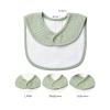 imageKonssy Muslin Baby Bibs 8 Pack Baby Bandana Drool Bibs Cotton for Unisex Boys and Girls Soft Absorbent Set for Teething and DroolingClay
