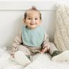 imageKonssy Muslin Baby Bibs 8 Pack Baby Bandana Drool Bibs Cotton for Unisex Boys and Girls Soft Absorbent Set for Teething and DroolingClay