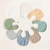 imageKonssy Muslin Baby Bibs 8 Pack Baby Bandana Drool Bibs Cotton for Unisex Boys and Girls Soft Absorbent Set for Teething and DroolingClay