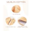 imageKonssy Muslin Baby Bibs 8 Pack Baby Bandana Drool Bibs Cotton for Unisex Boys and Girls Soft Absorbent Set for Teething and DroolingClay
