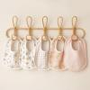imageKonssy Muslin Baby Bibs 8 Pack Baby Bandana Drool Bibs Cotton for Unisex Boys and Girls Soft Absorbent Set for Teething and DroolingFloral