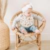imageKonssy Muslin Baby Bibs 8 Pack Baby Bandana Drool Bibs Cotton for Unisex Boys and Girls Soft Absorbent Set for Teething and DroolingFloral