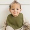 imageKonssy Muslin Baby Bibs 8 Pack Baby Bandana Drool Bibs Cotton for Unisex Boys and Girls Soft Absorbent Set for Teething and DroolingGrey