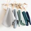 imageKonssy Muslin Baby Burp Cloths Sets for Unisex 6 Pack Large 100 Cotton Burping Clothes for Newborn Baby Girls and BoysBlue