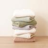 imageKonssy Muslin Baby Burp Cloths Sets for Unisex 7 Pack Soft 100 Cotton Burping Clothes for NewbornBaby Girls and BoysGreen