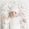 imageKonssy Muslin Baby Lounger Cover 2 Pack 100 Cotton Newborn Lounger Cover Soft and Breathable Baby Nest Slipcover for Boys Girls CamelSunRabbit  Fog Green