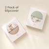 imageKonssy Muslin Baby Lounger Cover 2 Pack 100 Cotton Newborn Lounger Cover Soft and Breathable Baby Nest Slipcover for Boys Girls CamelSunWoodland  Sage