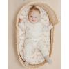 imageKonssy Muslin Bassinet Sheets for Baby Girl Boy 2 Pack Soft Breathable Baby Bassinet Mattress Sheets Fit for Hourglass Oval Cradle Moses Basket Rectangle Mattress Floral PinkFloral  Pink