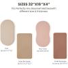imageKonssy Muslin Bassinet Sheets for Baby Girl Boy 2 Pack Soft Breathable Baby Bassinet Mattress Sheets Fit for Hourglass Oval Cradle Moses Basket Rectangle Mattress Floral PinkTree fog Green