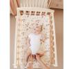imageKonssy Muslin Changing Pad Cover for Baby Girls Boys 100 Cotton Fitted Diaper Chang Table Covers Soft Breathable Changing Pad Sheets 2 Pack FloralPinkChestnut  Posy