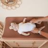 imageKonssy Muslin Changing Pad Cover for Baby Girls Boys 100 Cotton Fitted Diaper Chang Table Covers Soft Breathable Changing Pad Sheets 2 Pack FloralPinkChestnut  Posy