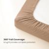 imageKonssy Muslin Changing Pad Cover for Baby Girls Boys 100 Cotton Fitted Diaper Chang Table Covers Soft Breathable Changing Pad Sheets 2 Pack FloralPinkCamel  Sun