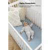 imageKonssy Muslin Crib Sheets for Boys Soft Cotton Neutral Baby Sheets for Standard Crib Mattress 2 Pack 52quotx28quot StarBlueStar blue