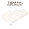 imageKonssy Muslin Crib Sheets for Boys Soft Cotton Neutral Baby Sheets for Standard Crib Mattress 2 Pack 52quotx28quot StarBlueSun  Camel