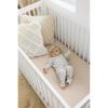 imageKonssy Muslin Crib Sheets for Girl Boy 2 PCS Soft and Breathable Cotton Baby Sheets for Standard Crib Mattress 52quotx 28quot Floral PinkBlossom  Cream