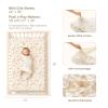 imageKonssy Muslin Crib Sheets for Girl Boy 2 PCS Soft and Breathable Cotton Baby Sheets for Standard Crib Mattress 52quotx 28quot Floral PinkFloral  Pink