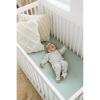 imageKonssy Muslin Crib Sheets for Girl Boy 2 PCS Soft and Breathable Cotton Baby Sheets for Standard Crib Mattress 52quotx 28quot Floral PinkGreen  Cream
