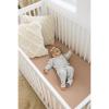 imageKonssy Muslin Crib Sheets for Girl Boy 2 PCS Soft and Breathable Cotton Baby Sheets for Standard Crib Mattress 52quotx 28quot Floral PinkMoon  Camel