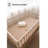 imageKonssy Muslin Crib Sheets for Girl Boy 2 PCS Soft and Breathable Cotton Baby Sheets for Standard Crib Mattress 52quotx 28quot Floral PinkMoon  Camel
