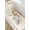 imageKonssy Muslin Crib Sheets for Girl Boy 2 PCS Soft and Breathable Cotton Baby Sheets for Standard Crib Mattress 52quotx 28quot Floral PinkPink Sun khaki Leaf