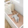 imageKonssy Muslin Crib Sheets for Girl Boy 2 PCS Soft and Breathable Cotton Baby Sheets for Standard Crib Mattress 52quotx 28quot Floral PinkToffee  Flourish