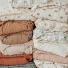 imageKonssy Muslin Crib Sheets for Girl Boy 2 PCS Soft and Breathable Cotton Baby Sheets for Standard Crib Mattress 52quotx 28quot Floral PinkToffee  Flourish