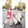 imageKonssy Muslin Nursing Cover for Baby Breastfeeding Breathable 100 Cotton Breastfeeding Cover with Rigid Hoop for Mother Nursing Apron Multiuse Carseat Canopy Summer WheatLovely Bouquet