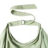 imageKonssy Muslin Nursing Cover for Baby Breastfeeding Breathable 100 Cotton Breastfeeding Cover with Rigid Hoop for Mother Nursing Apron Multiuse Carseat Canopy Summer WheatSage
