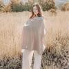 imageKonssy Muslin Nursing Cover for Baby Breastfeeding Breathable 100 Cotton Breastfeeding Cover with Rigid Hoop for Mother Nursing Apron Multiuse Carseat Canopy Summer WheatTaupe