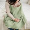 imageKonssy Muslin Nursing Cover for Baby Breastfeeding Breathable 100 Cotton Breastfeeding Cover with Rigid Hoop for Mother Nursing Apron Multiuse Carseat Canopy Summer WheatSage