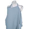 imageKonssy Muslin Nursing Cover for Baby Breastfeeding Breathable 100 Cotton Breastfeeding Cover with Rigid Hoop for Mother Nursing Apron Multiuse Carseat Canopy Summer WheatBlue